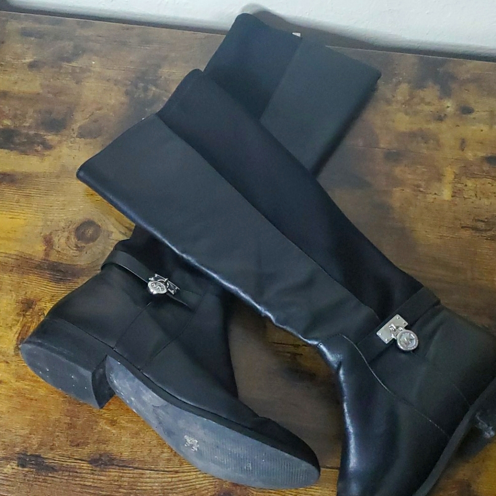 Michael Kors Hamilton Knee-High Leather tall boots